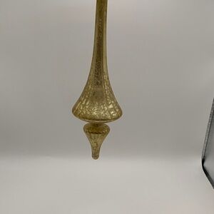 Elegant Gold Glass Ornament